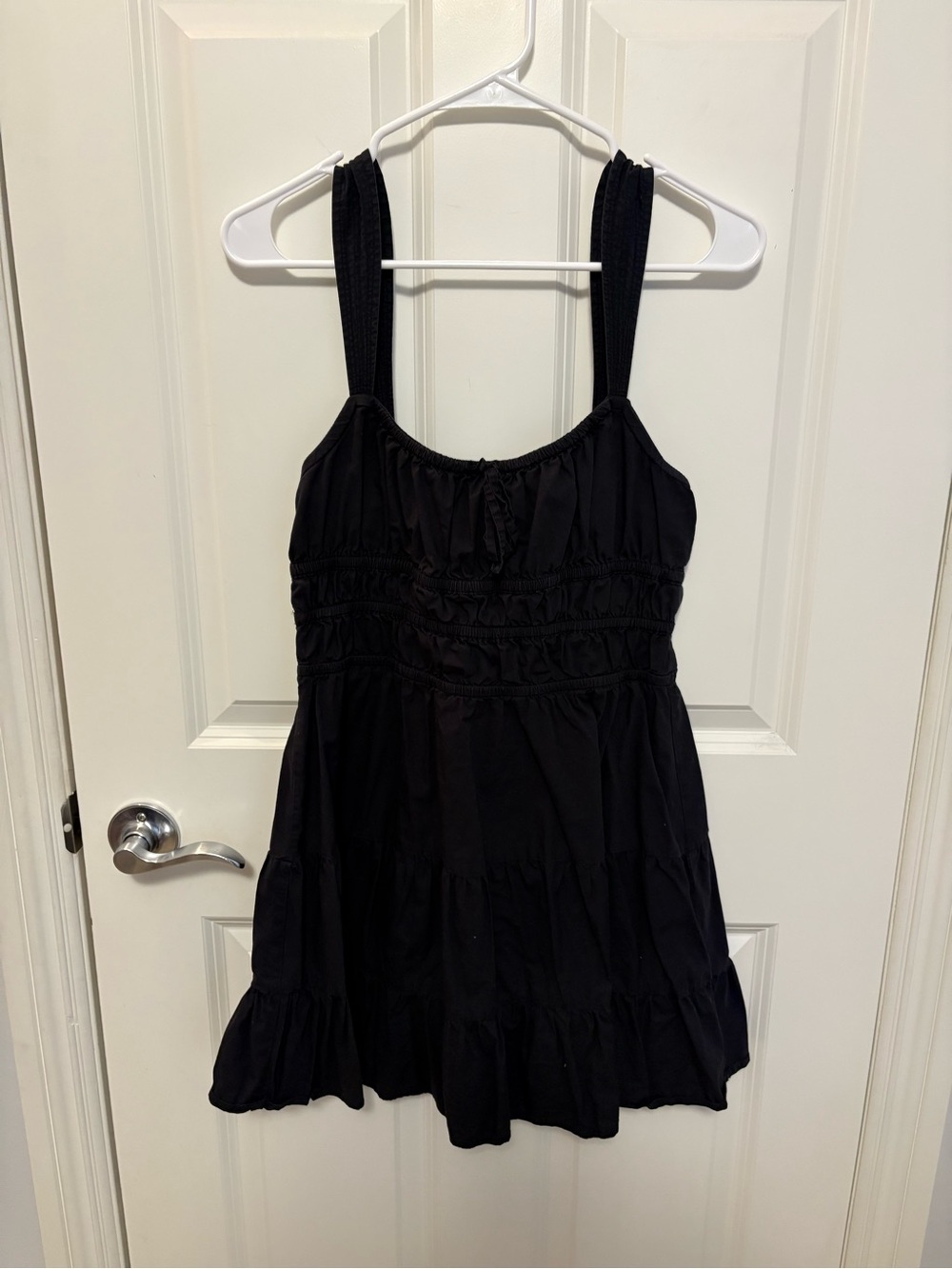 Sunday Best Black Midi Dress with Wide Straps